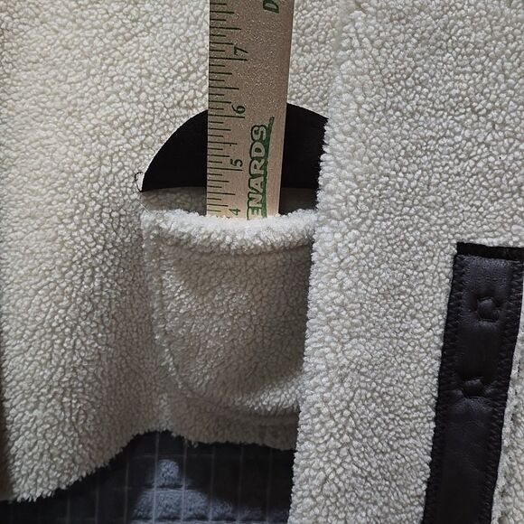 Faux Fur Fleece Sherpa Jacket 1X Ideology Pennylane Coat Cozy Glam Boho Chic NWT - Picture 12 of 16